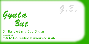 gyula but business card